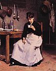 Victor Gabriel Gilbert A Cup of Coffee painting